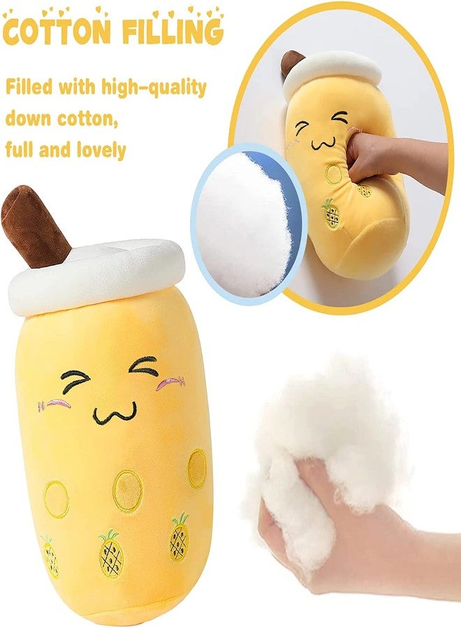 TechMax Solution دمية شاي الفقاعات المحشوة من تيك ماكس سوليوشن كاواي، دمية قطيفة على شكل كوب شاي حليب بوبا، وسادة لعبة للأطفال - Image 5